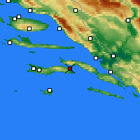 Nearby Forecast Locations - Korčula - Harita