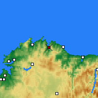 Nearby Forecast Locations - Viveiro - Harita