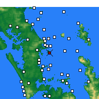 Nearby Forecast Locations - Kawau Point - Harita