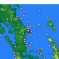 Nearby Forecast Locations - Tāwharanui Peninsula - Harita