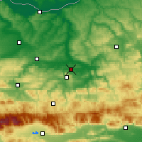 Nearby Forecast Locations - Yukarı Rahova - Harita