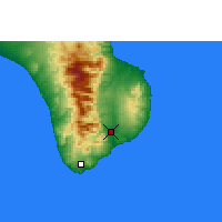 Nearby Forecast Locations - San José del Cabo - Harita