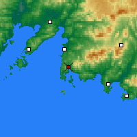 Nearby Forecast Locations - Fokino - Harita