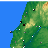 Nearby Forecast Locations - Alcobaça - Harita