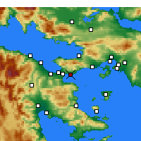 Nearby Forecast Locations - Agioi Theodoroi - Harita