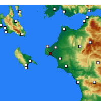 Nearby Forecast Locations - Vartholomio - Harita