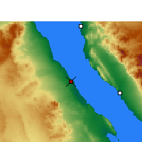 Nearby Forecast Locations - Ras Ghareb - Harita