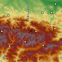 Nearby Forecast Locations - Plateau de Beille - Harita