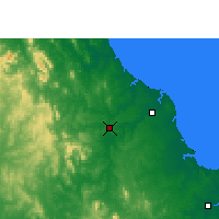 Nearby Forecast Locations - Sunshine Coast - Harita