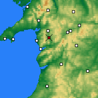 Nearby Forecast Locations - Gwynedd - Harita