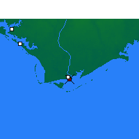 Nearby Forecast Locations - Apalachicola - Harita