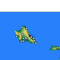 Nearby Forecast Locations - Kahalu'u - Harita