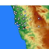 Nearby Forecast Locations - Chula Vista - Harita