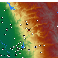 Nearby Forecast Locations - Colfax - Harita