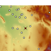 Nearby Forecast Locations - Coolidge - Harita