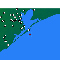 Nearby Forecast Locations - Galveston - Harita