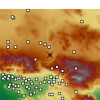 Nearby Forecast Locations - Hesperia - Harita