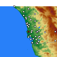 Nearby Forecast Locations - La Jolla - Harita