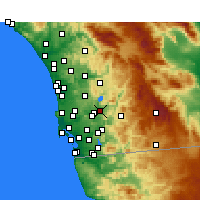 Nearby Forecast Locations - Lakeside - Harita
