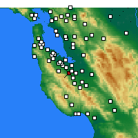 Nearby Forecast Locations - Los Altos - Harita