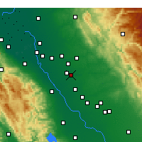 Nearby Forecast Locations - Modesto - Harita