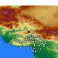 Nearby Forecast Locations - Newhall - Harita