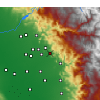 Nearby Forecast Locations - Orosi - Harita