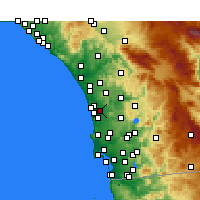 Nearby Forecast Locations - Rancho Santa Fe - Harita