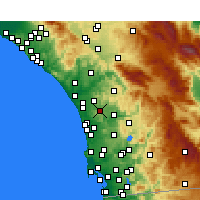 Nearby Forecast Locations - San Marcos - Harita