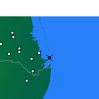 Nearby Forecast Locations - South Padre Island - Harita