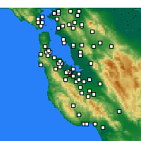 Nearby Forecast Locations - Stanford - Harita