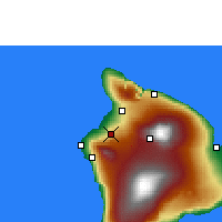 Nearby Forecast Locations - Waikoloa Village - Harita