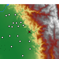 Nearby Forecast Locations - Woodlake - Harita