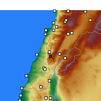 Nearby Forecast Locations - Jezzine - Harita