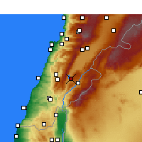Nearby Forecast Locations - Qaraoun - Harita