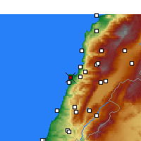 Nearby Forecast Locations - Basta el Tahta - Harita