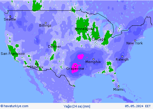 Yağış(24 sa) Tahmin Haritaları