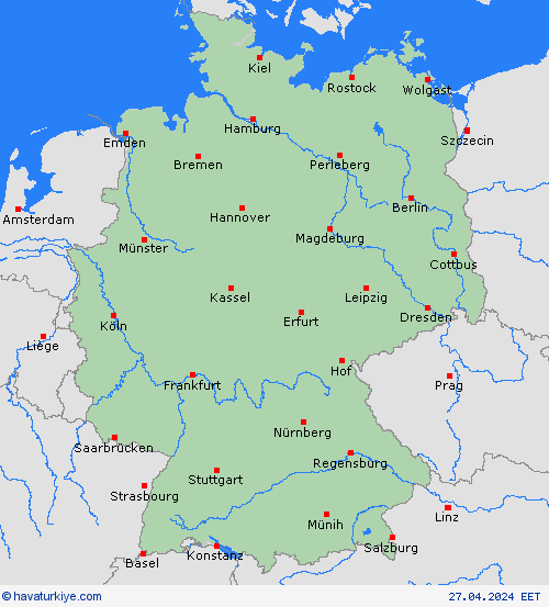  Almanya Avrupa Tahmin Haritaları