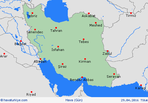 genel açıklama İran Asya Tahmin Haritaları