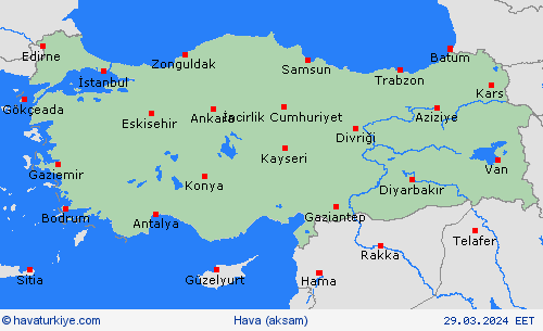 genel açıklama  Türkiye Tahmin Haritaları