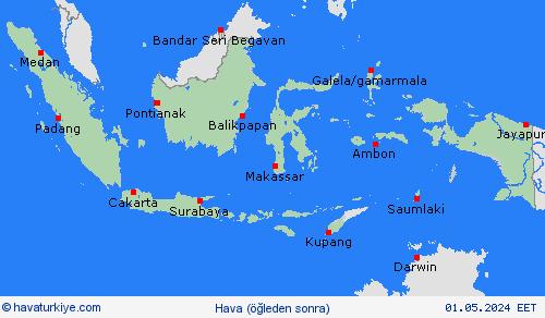 genel açıklama Endonezya Asya Tahmin Haritaları