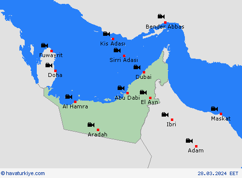 görüntü Birleşik Arap Emirlikleri Asya Tahmin Haritaları