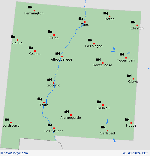 görüntü New Mexico Kuzey Amerika Tahmin Haritaları