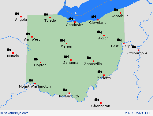 görüntü Ohio Kuzey Amerika Tahmin Haritaları