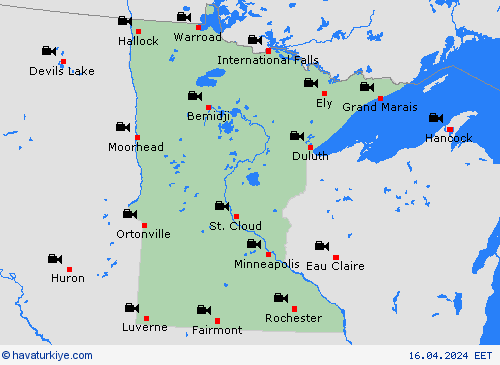görüntü Minnesota Kuzey Amerika Tahmin Haritaları