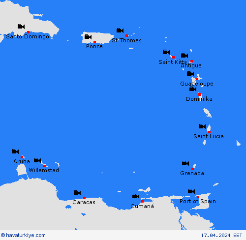 görüntü Küçük Antiller Orta Amerika Tahmin Haritaları