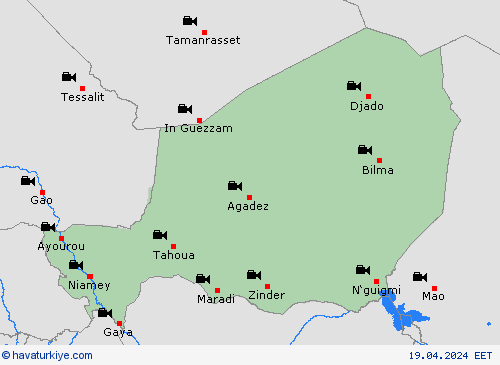 görüntü Nijer Afrika Tahmin Haritaları