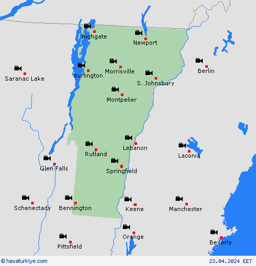 görüntü Vermont Kuzey Amerika Tahmin Haritaları