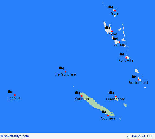 görüntü Yeni Kaledonya Okyanusya Tahmin Haritaları