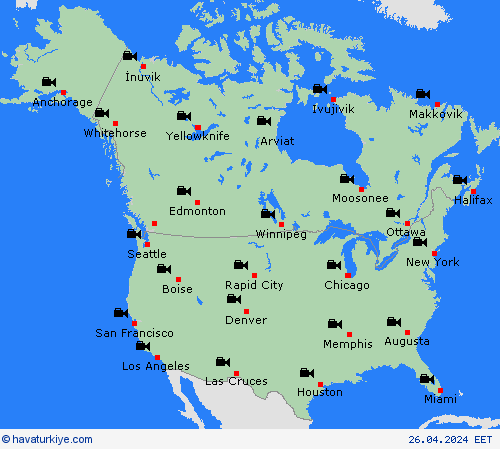 görüntü  Kuzey Amerika Tahmin Haritaları